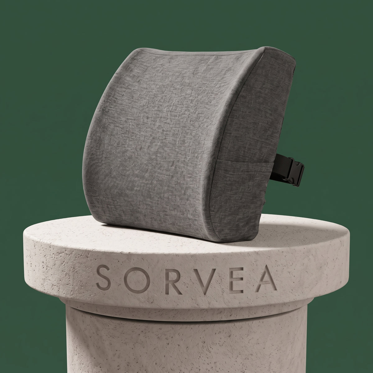 Coussin lombaire ergonomique à mémoire de forme, sangle réglable