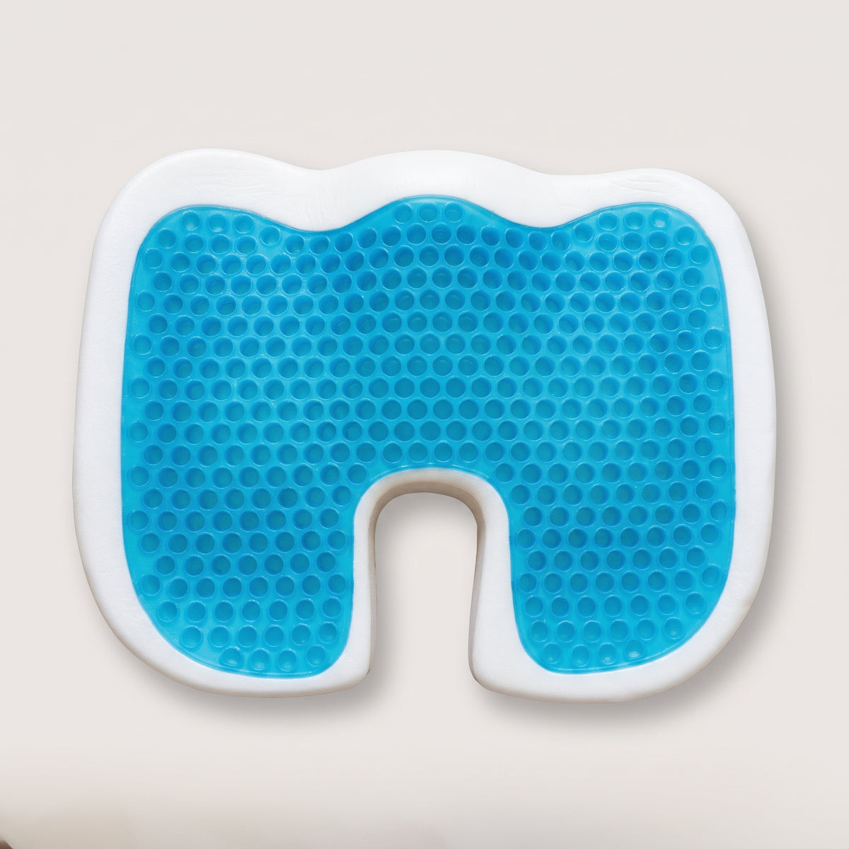 Cœur en gel alvéolaire du coussin coccyx, entouré de mousse haute densité Image