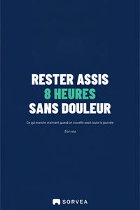 Couverture du guide Sorvea « Rester assis 8 heures sans douleur »