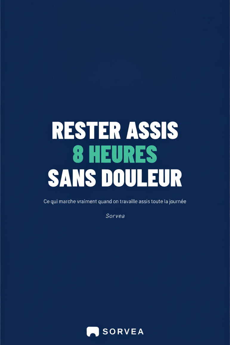 Couverture du guide Sorvea « Rester assis 8 heures sans douleur » Image