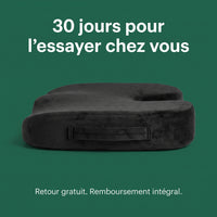 Coussin coccyx ergonomique en gel à découpe arrière